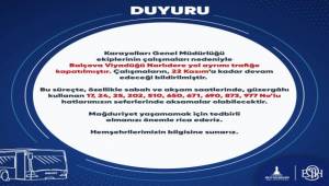 İzmir Büyükşehir Belediyesi’nden duyuru