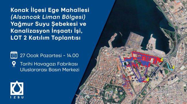 İZSU’dan Alsancak’ın Altyapısını Güçlendirecek Proje 